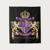 Stellen Sie Ihr eigenes Wappen Wandteppich (Vorderseite)