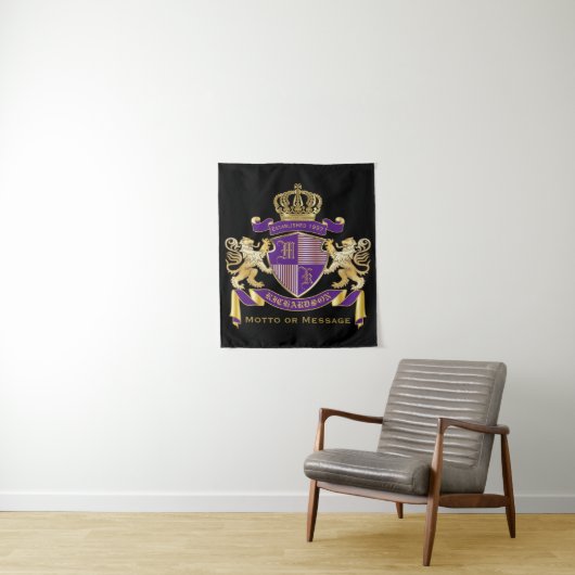 Stellen Sie Ihr eigenes Wappen Wandteppich (Beispiel)