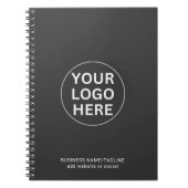 Stellen Sie Ihr Firmenlogo Beruflich sauber und gr Notizblock (Vorderseite)