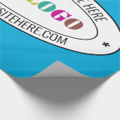 Stellen Sie Ihr Firmenlogo und Ihr Textverarbeitun Geschenkpapier (Ecke)