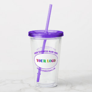 Stellen Sie Ihr Firmenlogo und Text-Akryler-Tumble Acryltrinkbecher