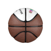 Stellen Sie Ihr Firmenlogo und Text-Basketball ein Mini Basketball (Rechts)
