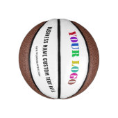 Stellen Sie Ihr Firmenlogo und Text-Basketball ein Mini Basketball (Vertikal)