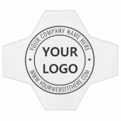 Stellen Sie Ihr Firmenlogo und Text-Fußball ein. Fußball (Flach)