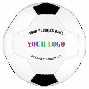 Stellen Sie Ihr Firmenlogo und Text-Fußball ein. Fußball