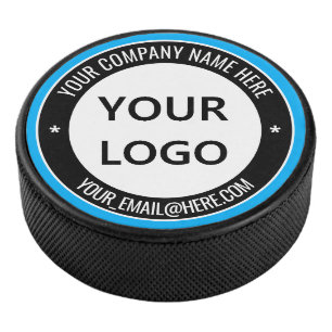 Stellen Sie Ihr Firmenlogo und Text Hockey Puck ei