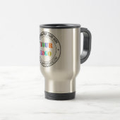 Stellen Sie Ihr Firmenlogo und Text-Travel-Mug ein Reisebecher (VorderseiteRechts)