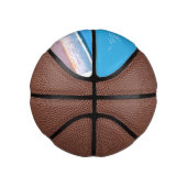 Stellen Sie Ihr Foto-Basketballgeschenk mit Text e Mini Basketball (Rechts)