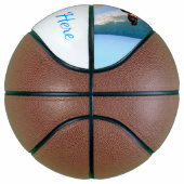 Stellen Sie Ihr Foto-Basketballgeschenk mit Textna Basketball (Rechts)