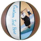 Stellen Sie Ihr Foto-Basketballgeschenk mit Textna Basketball (Vertikal)