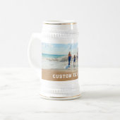 Stellen Sie Ihr Foto-Bierstein-Geschenk mit Text e Bierglas (Vorderseite Links)