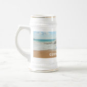 Stellen Sie Ihr Foto-Bierstein-Geschenk mit Text e Bierglas (Links)