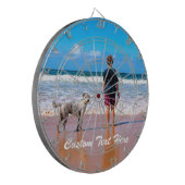 Stellen Sie Ihr Foto-Dart-Mainboard-Geschenk mit T Dartscheibe (Vorderseite Links)