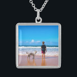 Stellen Sie Ihr Foto-Nekklace-Geschenk ein Sterling Silberkette<br><div class="desc">Custom Foto Necklace - Make Your Own Design - Personalisierte Familie / Freunde / Haustiere oder Persönliche Necklaces / Geschenk - Fügen Sie Ihr Foto / Text / Name - Neu vergrössern und verschieben oder entfernen und fügen Sie Elemente / Text mit Anpassungstool! Sie können dieses Design auf mehr als...</div>