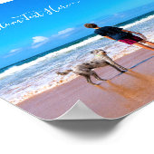 Stellen Sie Ihr Foto-Poster mit Textnamen ein Poster (Ecke)