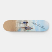 Stellen Sie Ihr Foto-Skateboard-Geschenk mit Textn Skateboard (Horizontal)