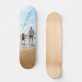 Stellen Sie Ihr Foto-Skateboard-Geschenk mit Textn Skateboard (Vorderseite)
