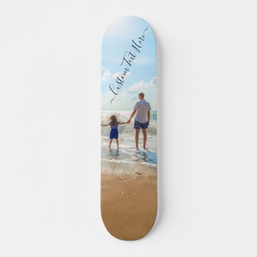 Stellen Sie Ihr Foto-Skateboard-Geschenk mit Textn Skateboard (Vorne)