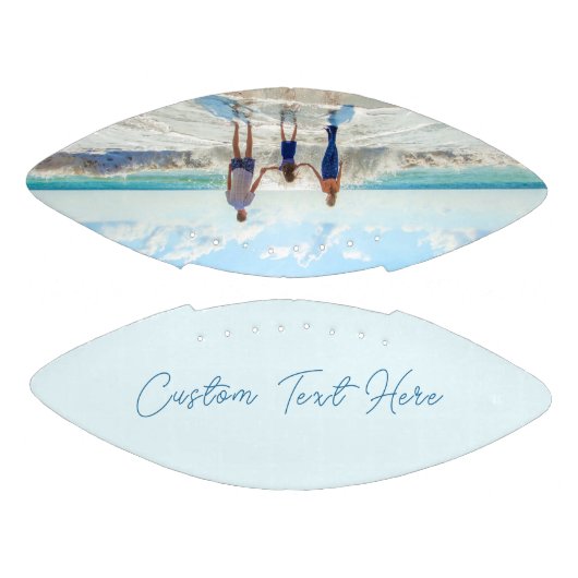 Stellen Sie Ihr Foto- und Textfußballgeschenk ein Football (Paneele)