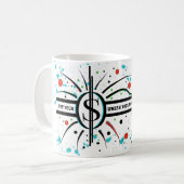 Stellen Sie Ihr Geld dort ein, wo Ihr Mund QUOTE i Kaffeetasse (Vorderseite Links)