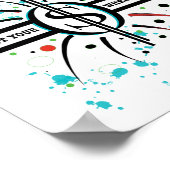 Stellen Sie Ihr Geld dort ein, wo Ihr Mund QUOTE i Poster (Ecke)