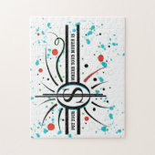 Stellen Sie Ihr Geld dort ein, wo Ihr Mund QUOTE i Puzzle (Vertikal)