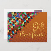 Stellen Sie Ihr Geschenkzertifikat mit Text & Back Postkarte (Vorne/Hinten)