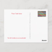 Stellen Sie Ihr Geschenkzertifikat mit Text & Back Postkarte (Rückseite)