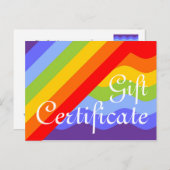 Stellen Sie Ihr Geschenkzertifikat mit Text & Back Postkarte (Vorne/Hinten)