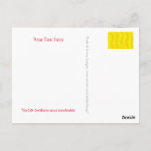 Stellen Sie Ihr Geschenkzertifikat mit Text & Back Postkarte (Rückseite)