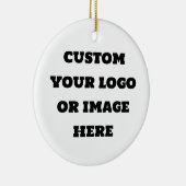 Stellen Sie Ihr Logo oder Bild ein Keramik Ornament (Rechts)