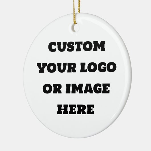 Stellen Sie Ihr Logo oder Bild ein Keramik Ornament (Links)