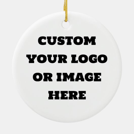 Stellen Sie Ihr Logo oder Bild ein Keramik Ornament (Hinten)