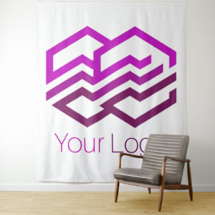 Stellen Sie Ihr Logo oder Bild ein Wandteppich