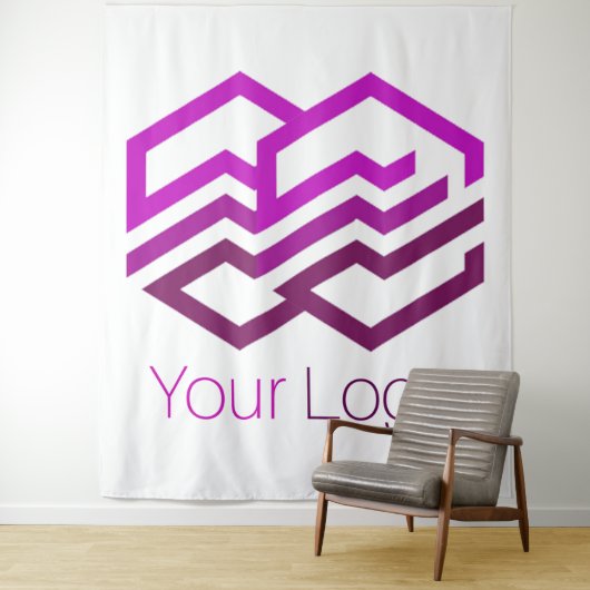 Stellen Sie Ihr Logo oder Bild ein Wandteppich (Beispiel)