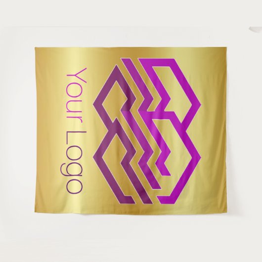 Stellen Sie Ihr Logo oder Bild ein Wandteppich (Vorderseite (Horizontal))