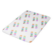 Stellen Sie Ihr Logo oder Ihr Foto Personalisierte Badematte (Schrägansicht)