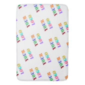 Stellen Sie Ihr Logo oder Ihr Foto Personalisierte Badematte (Vorderseite Vertikal)