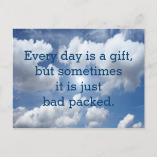 Stellen Sie Ihr lustiges Sprichwort oder Ihre Weis Postkarte