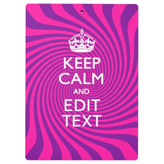 Stellen Sie Ihre Behalten Ruhe im Sprichwort ein. Klemmbrett (Rückseite)