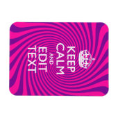 Stellen Sie Ihre Behalten Ruhe im Sprichwort ein. Magnet (Horizontal)