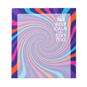 Stellen Sie Ihre Behalten Ruhe im Text ein, mehrfa Notizblock