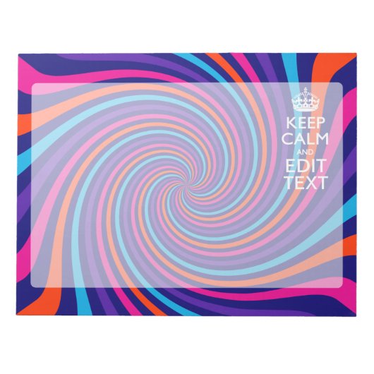 Stellen Sie Ihre Behalten Ruhe im Text ein, mehrfa Notizblock (Vorderseite)