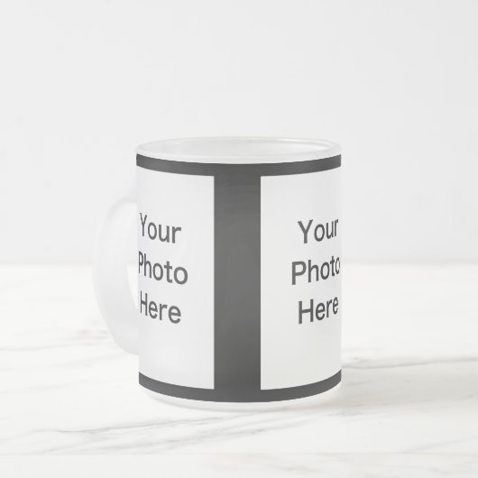 Stellen Sie Ihre eigene 3 Foto-mattierte GlasTasse Mattglastasse (Vorderseite Links)