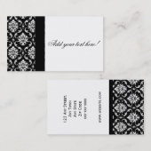 Stellen Sie Ihre eigene Damast-Visitenkarte her Visitenkarte (Vorne/Hinten)