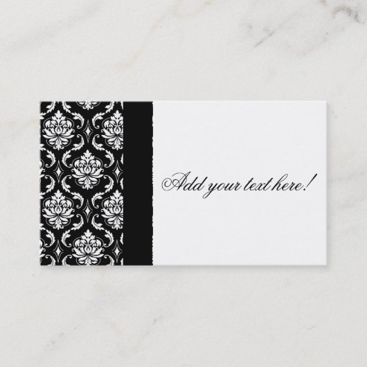 Stellen Sie Ihre eigene Damast-Visitenkarte her Visitenkarte (Vorderseite)