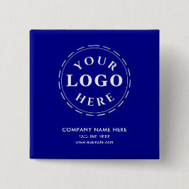 Stellen Sie Ihre eigene dunkelblaue Taste ein. Button