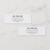 Stellen Sie Ihre eigene dünne MiniVisitenkarte mit Mini Visitenkarte (Vorne/Hinten)