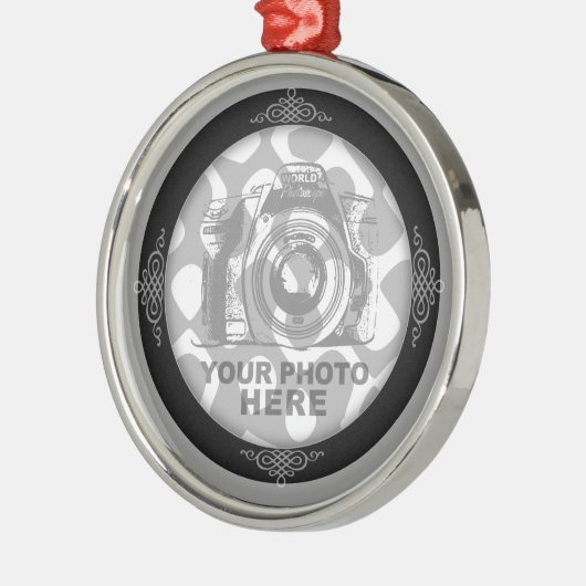 Stellen Sie Ihre eigene erstklassige runde Silbernes Ornament (Links)