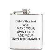 Stellen Sie Ihre eigene Flasche her Flachmann (Vorderseite)